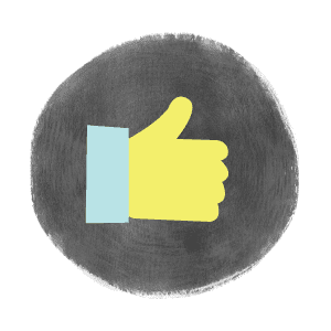 Thumbs up icon for best practices