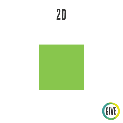 2D. A square.
