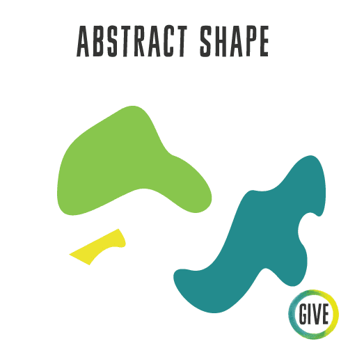 Abstract Shape. Three shapes with no clear meaning.