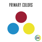 Primary Colors. Red, Blue, Yellow circles.