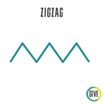 Zigzag. This illustration is of a zigzagging line.